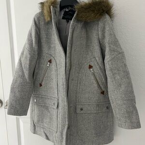 J. Crew Silver Re-Imagined Coat